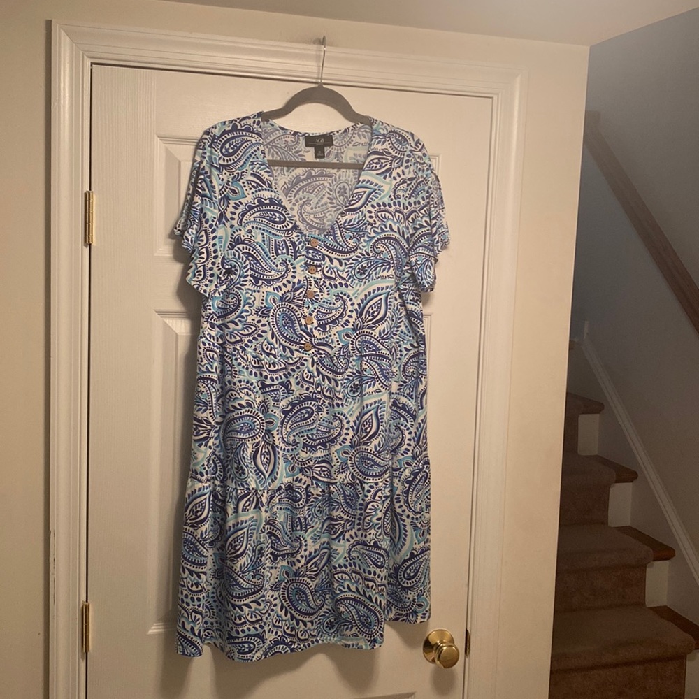AGB Blue/White Dress…size 1X
